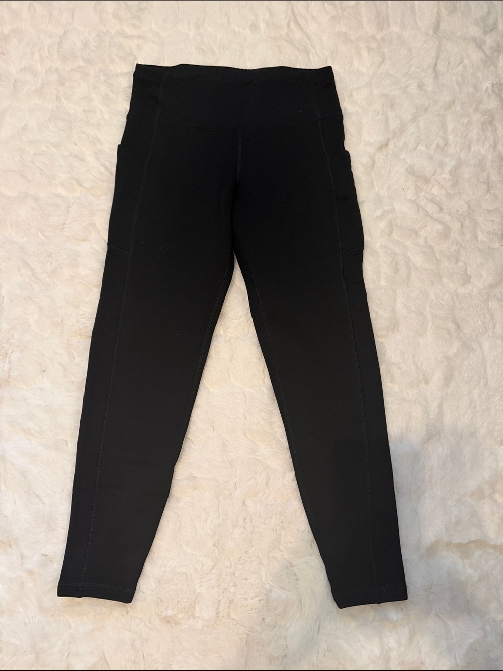 Athleta Black High-Rise Fleece Lined Leggings